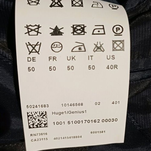 Boss suit like new, men's, black and blue