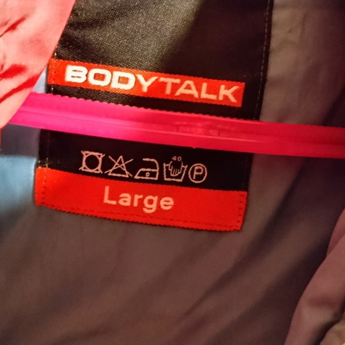 BodyTalk vest like new, size L, white and pink