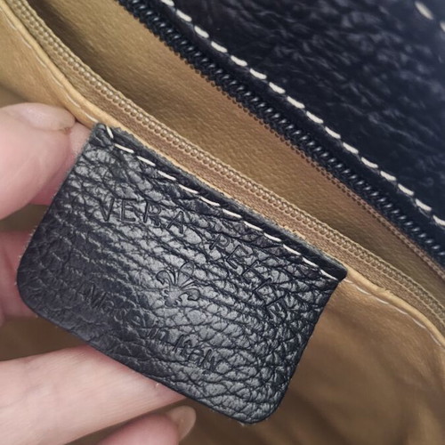Vera Pelle crossbody bag used, black leather