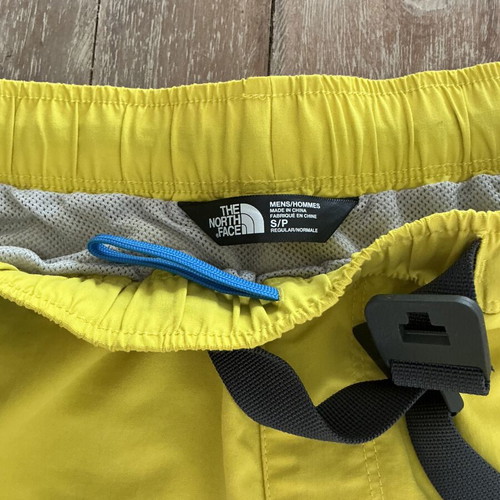 The North Face men's swim shorts like new, yellow, size S
