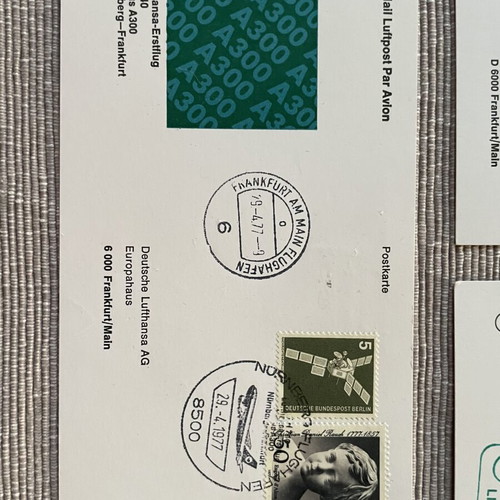 Lufthansa Collectible First Flight Envelopes Airbus A300 set, like new