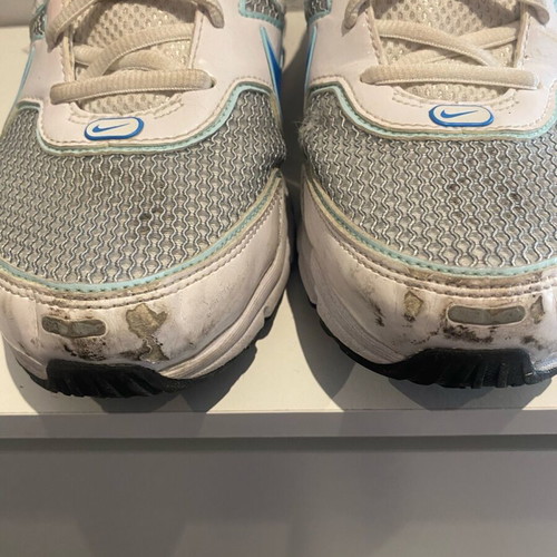 Nike Shox Qualify 2 athletic shoes used, size 42, white and blue