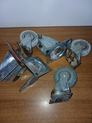 Furniture wheels used, set for various furniture