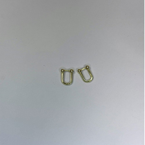 Earrings silver 925, new, gold color