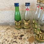 Collectible vintage miniature bottles used, set of 15, Metaxa and Ouzo