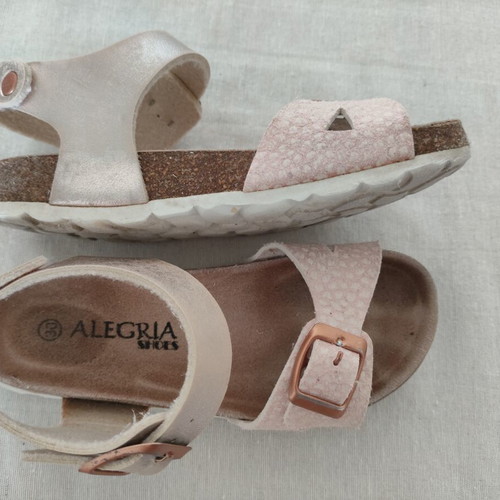 Alegria children's anatomical sandals like new, leather, size 30, copper color