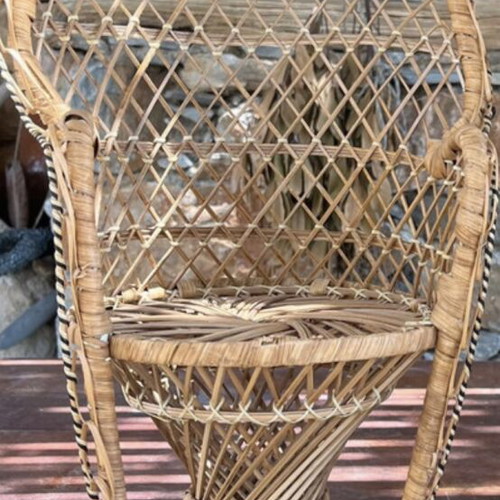 Vintage Emmannuelle Miniature Chairs Set of Two, Perfect Condition