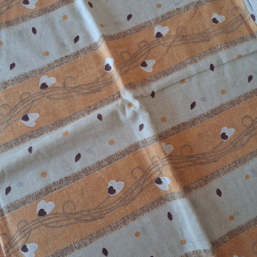 Double bed sheet with earth tones, new