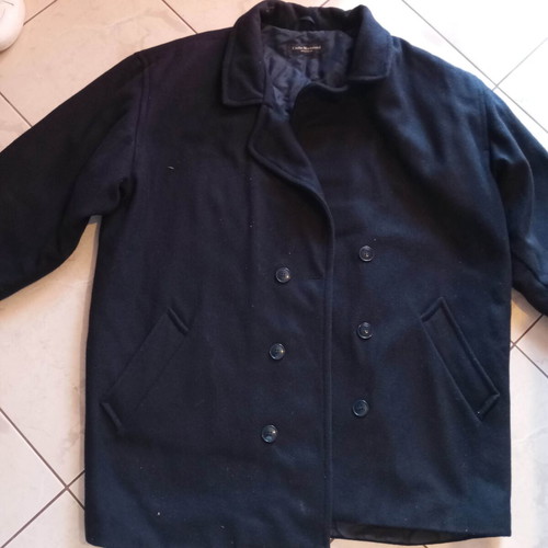 Men's coat like new, black, size L