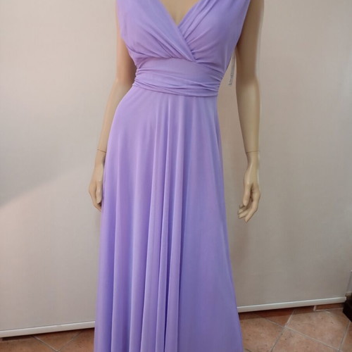 One Size lilac dress with sash, tulle lining