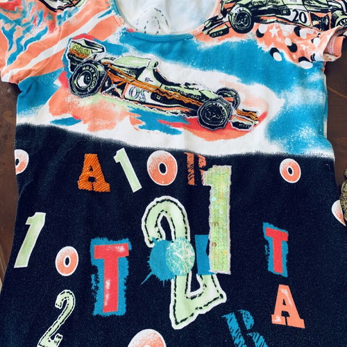 Nababila women's top size M used, colorful, soft fabric
