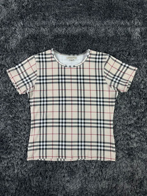 Burberry Vintage Nova Check T-Shirt like new, beige, size S