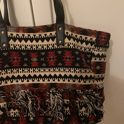 Amuse Society women's shoulder bag boho large new, black multicolor