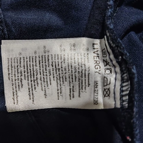 Livergy men's bermuda shorts used, blue, 100% cotton, size 36