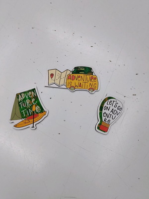 Μαγνητικοί σελιδοδείκτες Adventure Time καινούργιοι, σετ 3 τεμαχίων