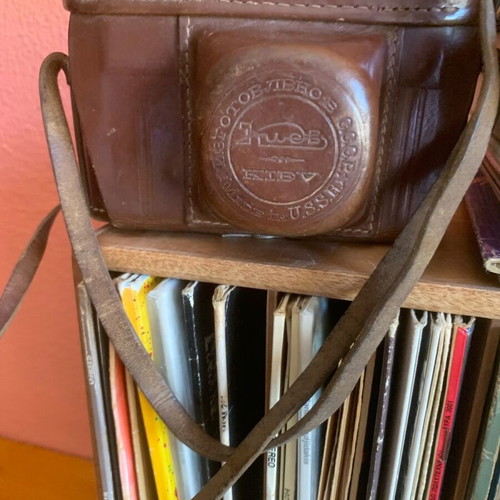 Kiev vintage camera used with leather case