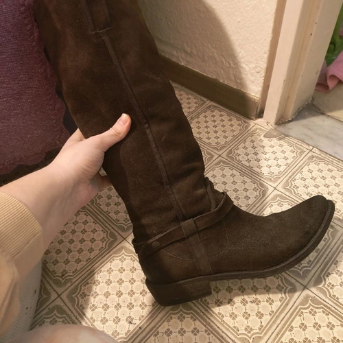 Cowboy women's boots used, brown, size 40, suede