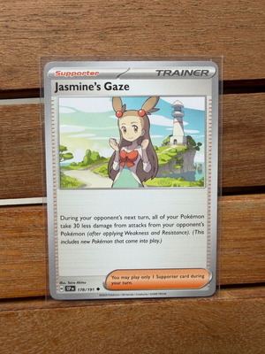 Jasmine’s Gaze Pokemon Card like new, Surging Sparks 178/191