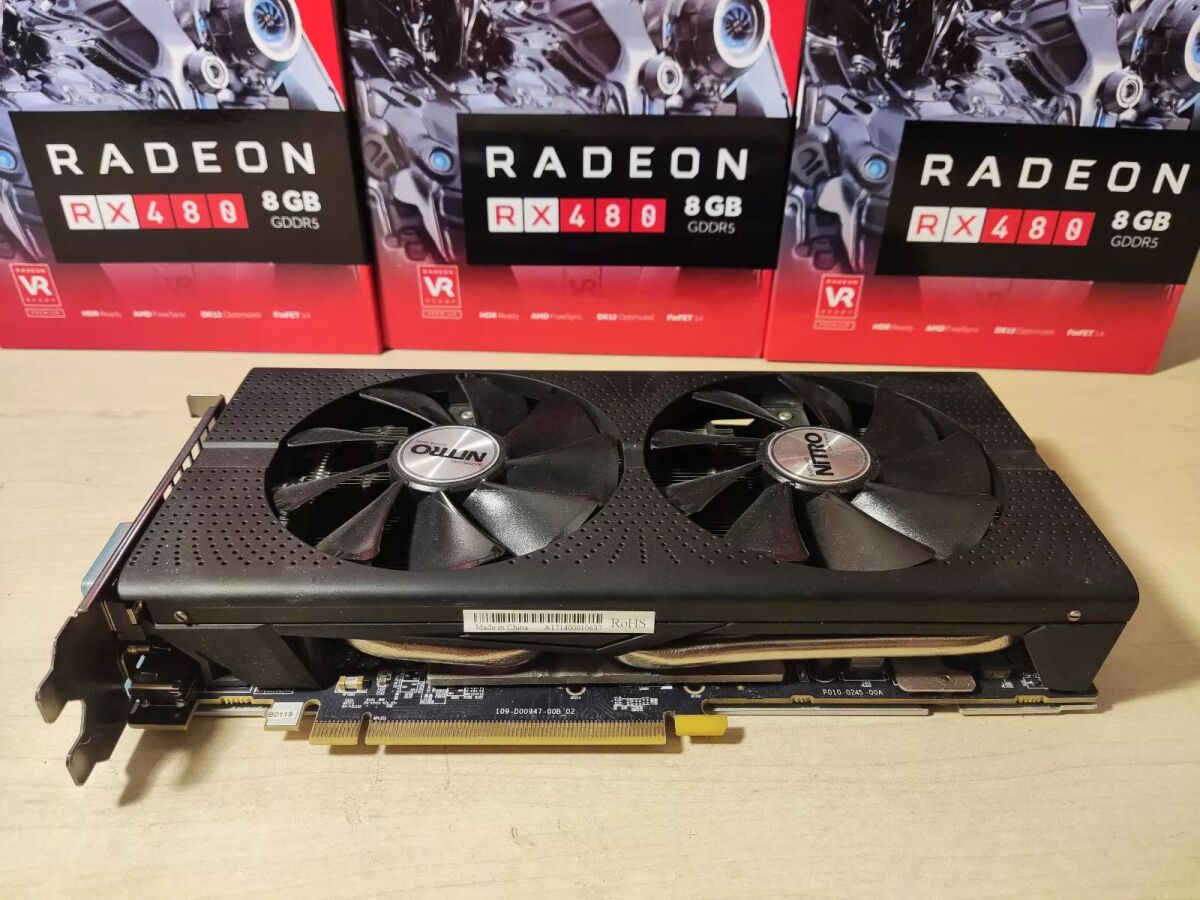 SAPPHIRE RADEON RX 480 OC NITRO+, 8GB,… - € 110,00 - Vendora.cy