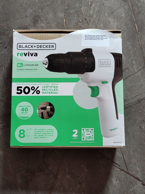 Black Decker Reviva Cordless Hammer Drill new