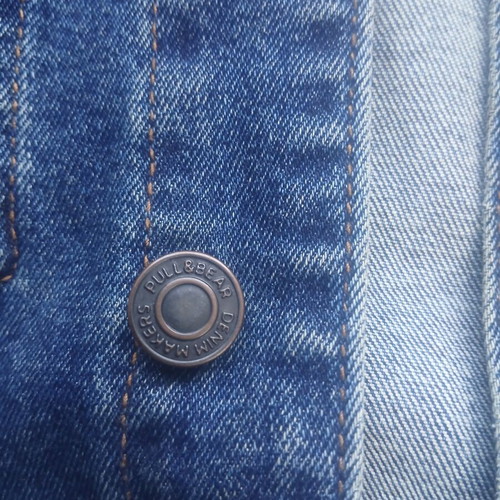 Denim jacket Pull & Bear used, blue, size M