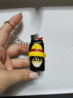 Lighter case keychain One Piece Luffy new, multicolor