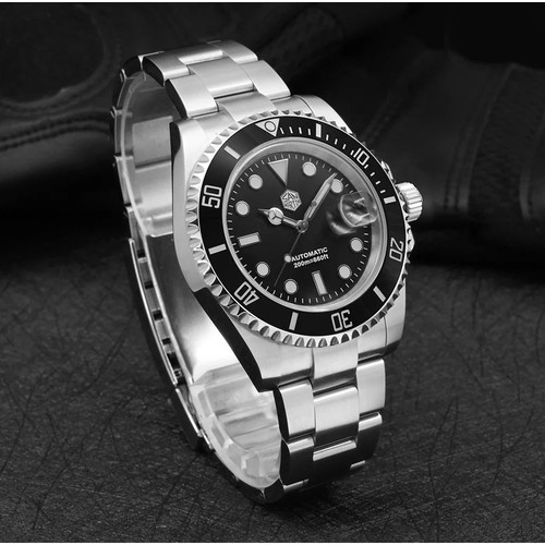 San Martin Automatic Dive Watch like new, 41mm, 200m water resistant