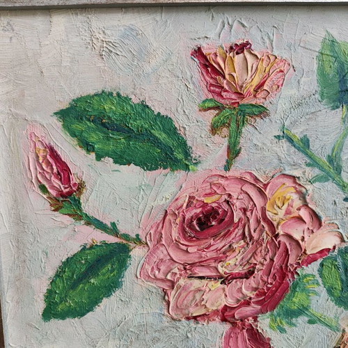 Spatularizing painting “Roses”