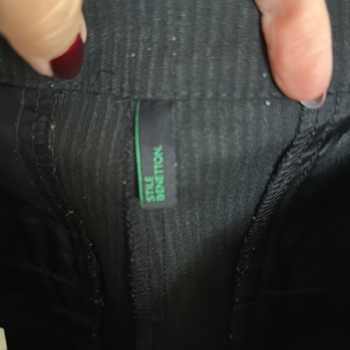 Sisley pants used, black and gray, size S