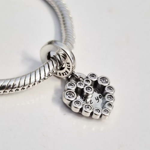 Pandora Charm "There Is No One Like You" Sterling Silver 925 New