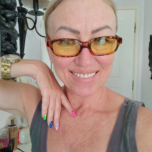 Vintage sunglasses like new with tiger frame and yellow lenses