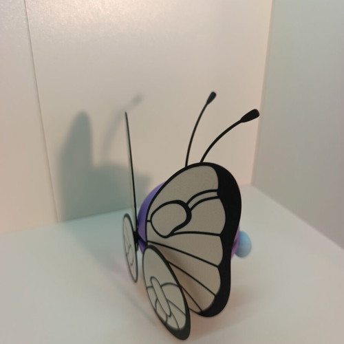 Butterfree Pokéball Clicker 3D printed, new
