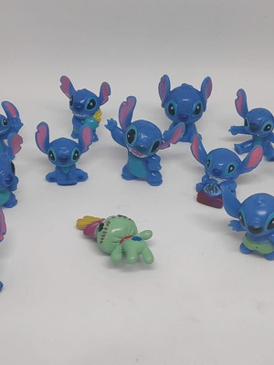 Stitch collectible figures set of 12, like new