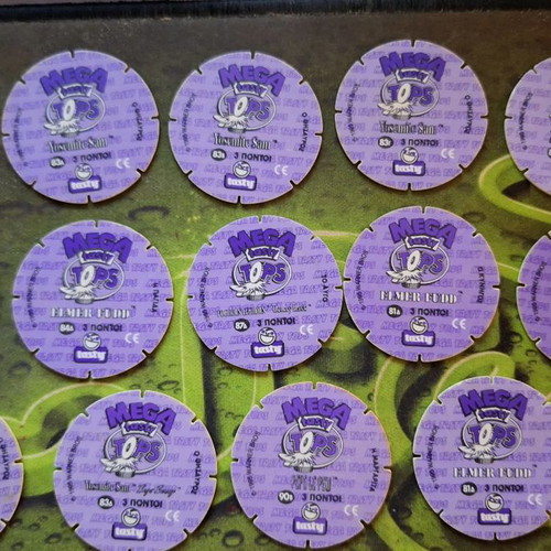 Collectible caps used from Power, Super Tasty Tops, Mega Tasty Tops and Tasty Tops