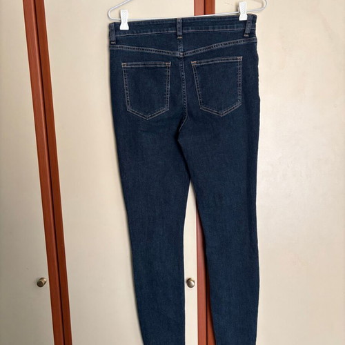 Jean H&M women's size 40, like new, dark blue high waist straight