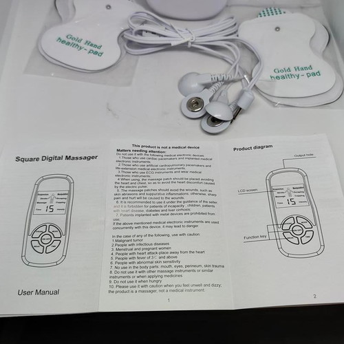 Digital Massage Machine EMS with 6 Functions and 8 Pads new