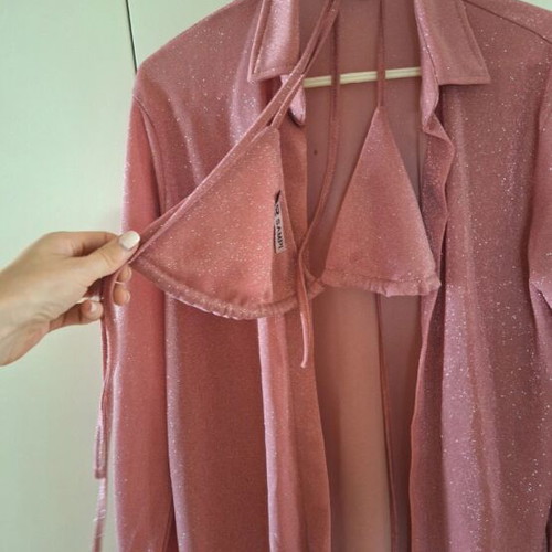 Sampi 3-Piece Set like new, pink, Size M/L, Greek Designer