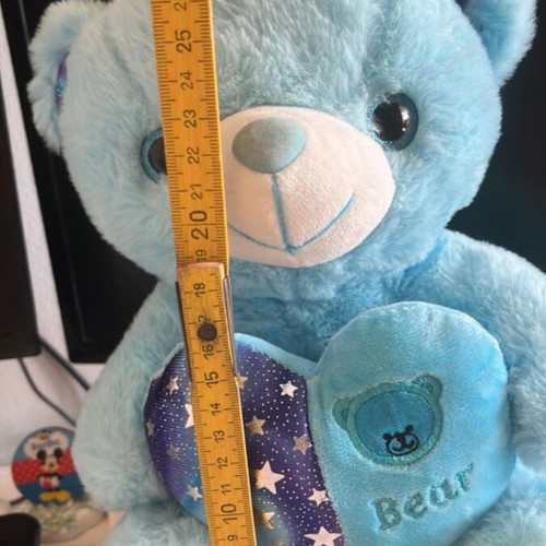 Blue pentamorfo teddy bear like new for play
