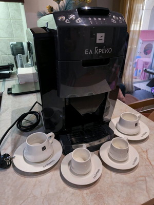 Ελ Γκρέκο Μηχανή Ελληνικού Καφέ σαν καινούργιο με 10 σετ φλυτζανιών