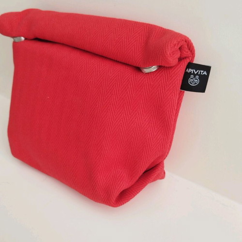 Apivita multipurpose modern cotton bag new, red