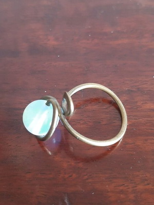 Ring used with moonstone
