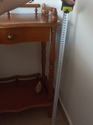 Antique table used with drawer