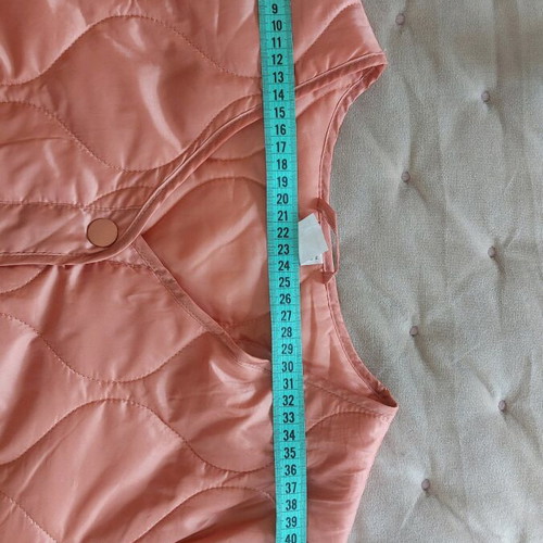 Quilted women's light jacket new, coral, size 42/44