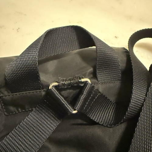 Prada Re-Nylon used black vintage backpack