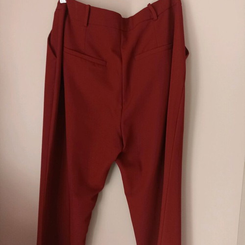 Burgundy suit new with oversized jacket and flared pants size M