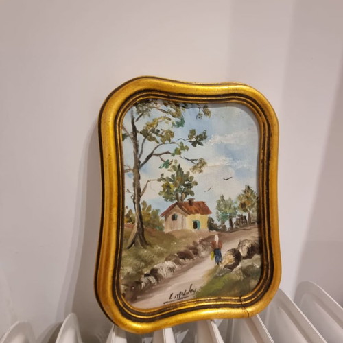 Vintage painting frame used, signed