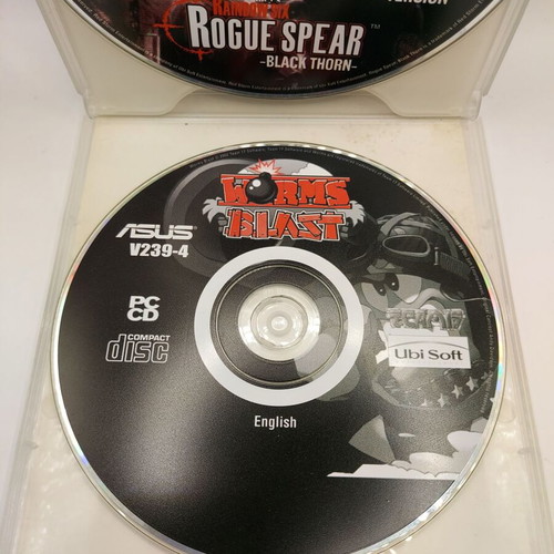 Collectible PC Games Bundle used with Morrowind, Rainbow Six Black Thorn, Worms Blast
