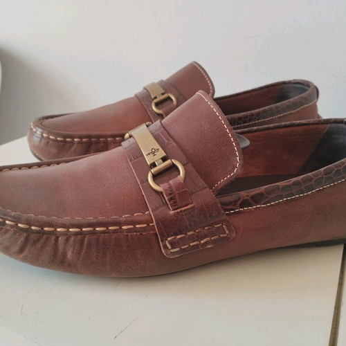 Cole Haan Men's Leather Loafers Size 42.5 Brown Like New