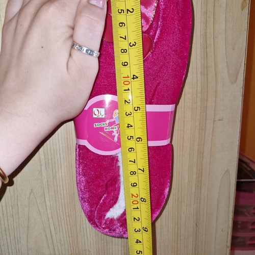 Slippers socks for home new, fuchsia, size 37