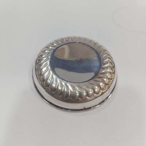 Vintage 925 Sterling Silver Miniature Dish with Fluted Swirl Edge